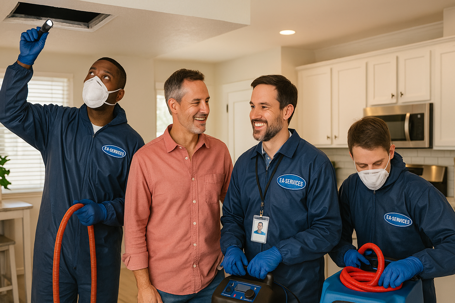 Professional cleaning team working in Placitas